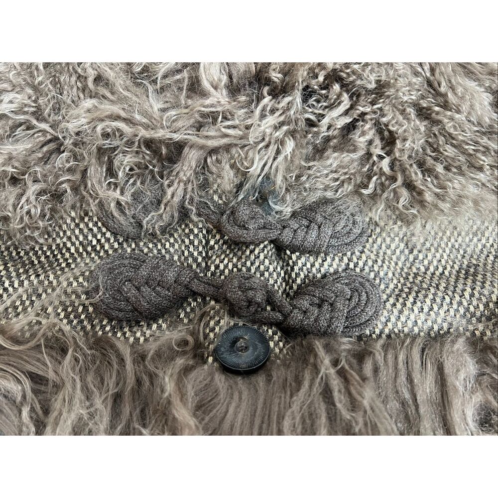 Kenzo Brown Mongolian Shearling Fur Jacket - Picture 12 of 14